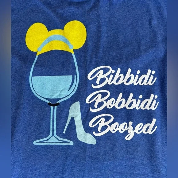 Disney Cinderella Shirt Bibbidi Bobbidi Booze Drink Around the World T-Shirt - Picture 2 of 4